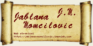 Jablana Momčilović vizit kartica